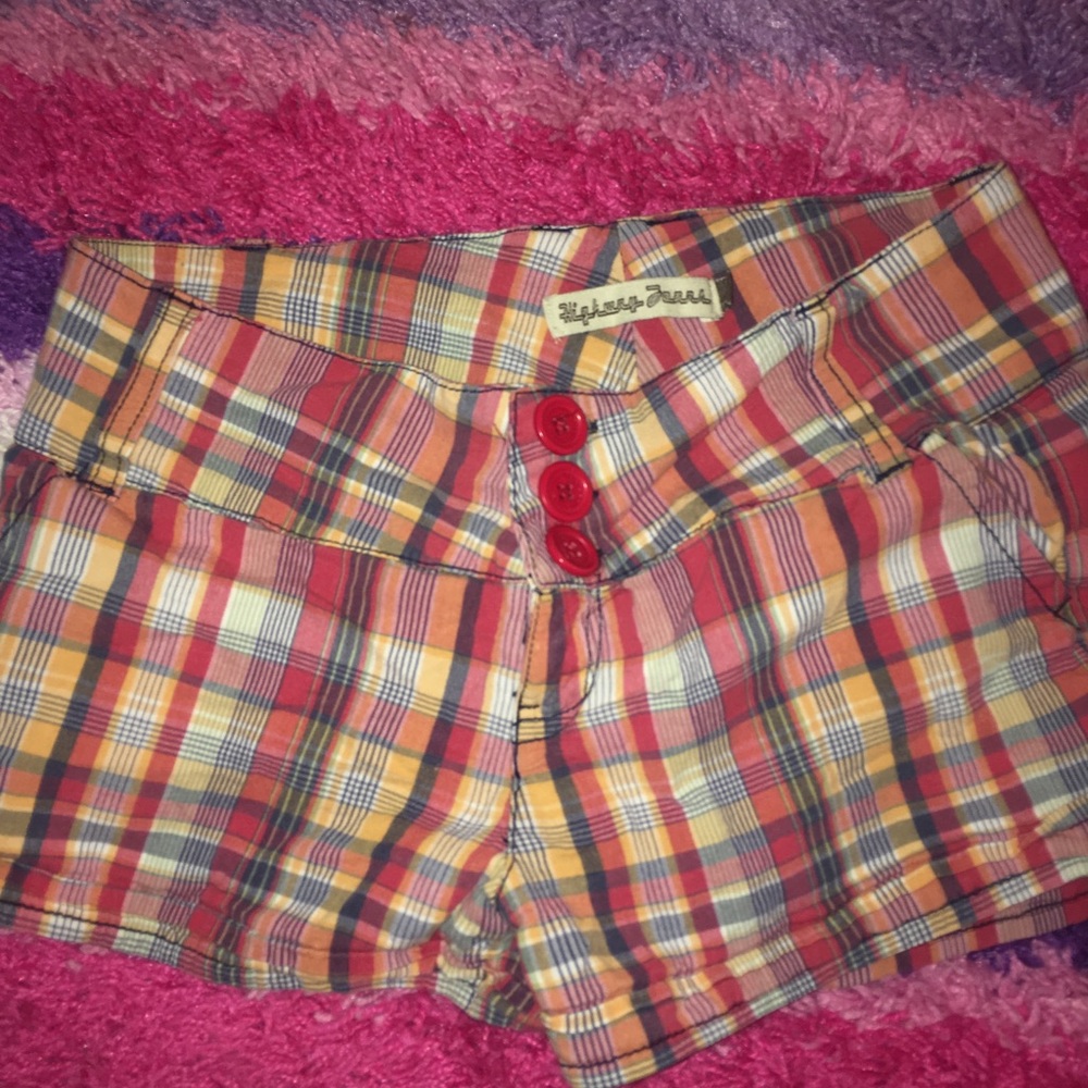 cute plaid shorts